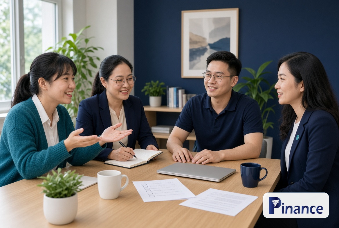 Đội PVS Số họp ba lớp sổ bán, công nợ, thuế, logo Pinance official