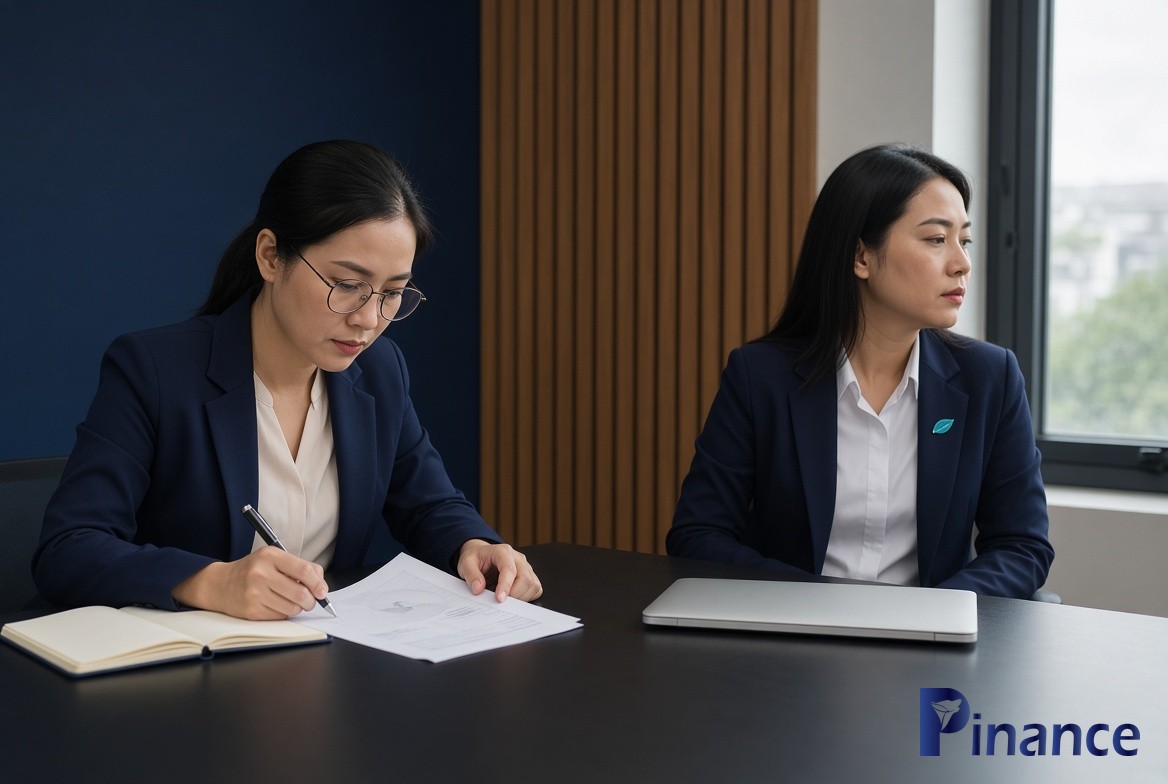 Thi Thuế tập trung, Thanh PVS chán nản vì bị gộp tối ưu thuế và dòng tiền, logo Pinance official