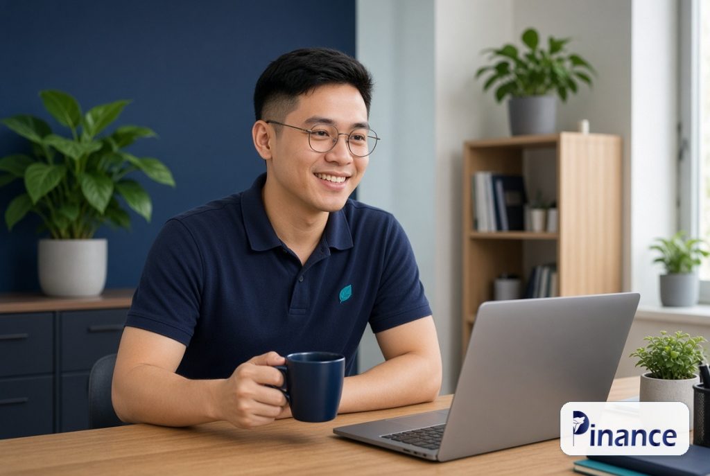 Hưng Pin sắp thứ tự thu nợ theo hạn hóa đơn, logo Pinance official