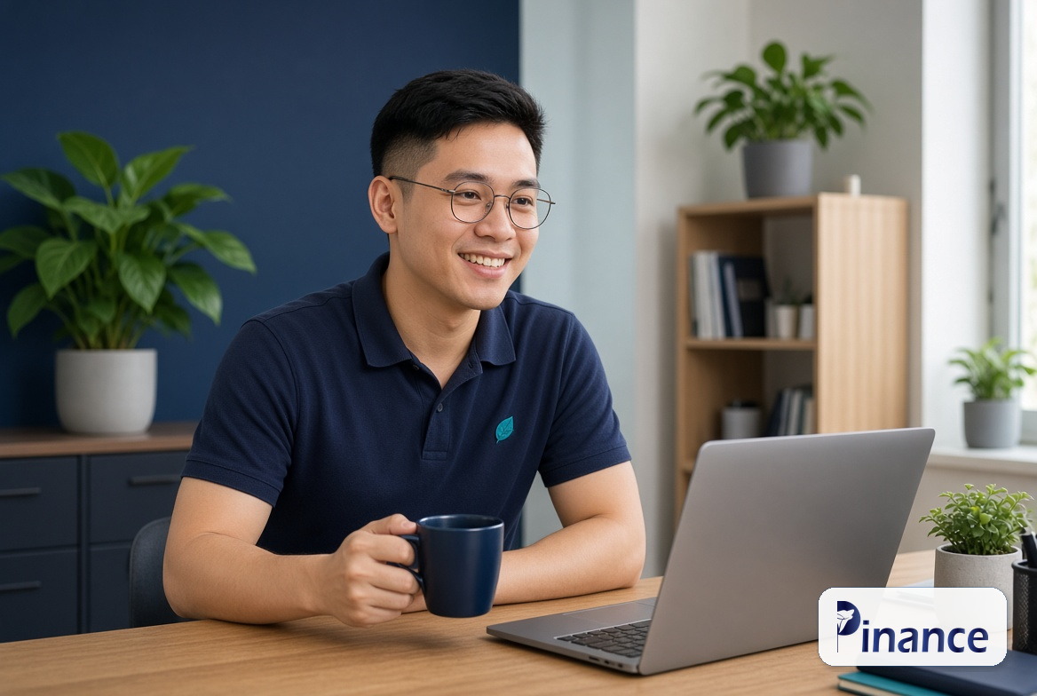 Hưng Pin sắp thứ tự thu nợ theo hạn hóa đơn, logo Pinance official